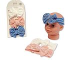 Baby Girls 3 Headbands with Bow Set - 3 Colours