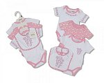 Wholesale Cotton 3 pcs Body Suit and Bib Set - Girls