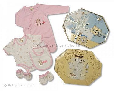 Baby Cotton Gift Set - 5 pcs - Classic Bear - 0609 - Wholesale