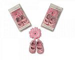 Wholesale Girls Shoe with Headband Set - Pink