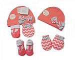 Wholesale Hat, Socks and Mitten Set - Bow