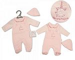 Premature Baby Girls Dungaree All in One with Hat - Unicorn