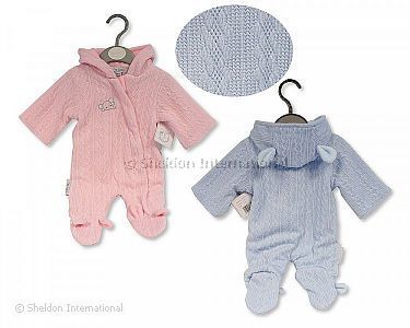 Premature Baby Snowsuit/ Pramsuit - Elephant - Wholesale