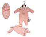 Premature Baby Girls Long Romper with Lace and Bow