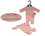 Premature Baby Girls All in One with Smocking and Bows - Princess