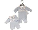 Wholesale Premature Boys All in One with Smocking - Prince