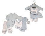 Wholesale Premature Boys 5 pcs Set with Smocking - Cuddles