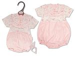 Premature Baby Girls Romper with Lace - Giraffe