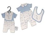 Premature Baby Boys Long Romper - Giraffe