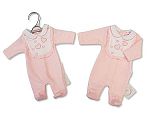 Wholesale Premature Girls All in One with Bib - Hearts