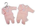 Premature Baby Girls All in One - Heart