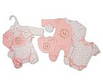 Premature Baby Girls 4 Pieces Set - Elephant
