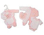 Premature Baby Girls 4 Pieces Set - Elephant