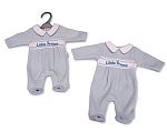 Wholesale Premature Boys All in One with Smocking - Little Prince