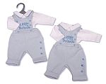 Wholesale Premature Boys 2 pcs Dungaree Set - Little Prince