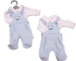 Wholesale Premature Boys 2 pcs Dungaree Set - Giraffe