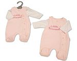 Wholesale Premature Girls 2 pcs Dungaree Set - Little Princess