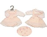 Wholesale Premature Girls 2 pcs Spanish Dress Set with Lace and Bows - Leaves and Hearts