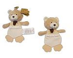 Baby Bear Comforter with Rattle, Teethers and Crinkle Paper