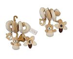 Wholesale Bear Activity Spiral with Rattle, Rings and Mirror