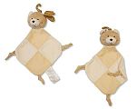 Bear Patchwork Baby Comforter with Rattle