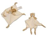 Baby Bear Comforter with Knots and Rattle