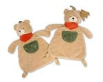 Wholesale Bear Comforter with Pocket, Scarf and Rattle