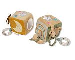Baby Bear Activity Cube with Clip, Bead Rattle, Mirror and Teether