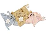 Baby Rabbit Comforter with Dots and Dummy Clip