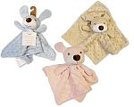 Baby Puppy Comforter with Dots and Dummy Clip