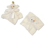 Baby Sheep Comforter with Dots and Dummy Clip